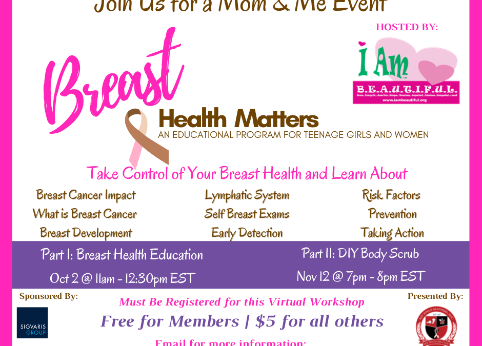 Register for BREAST HEALTH MATTERS /G.I.R.L.S. Only Workshop